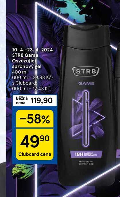 STR8 Game Osvěžující sprchový gel