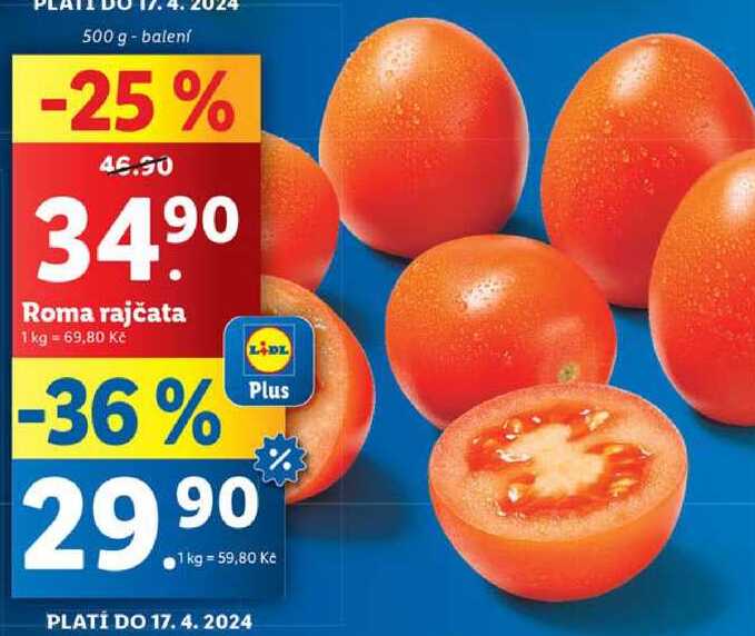 Roma rajčata, 500 g