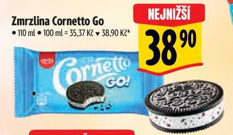 Zmrzlina Cornetto Go, 110 ml 