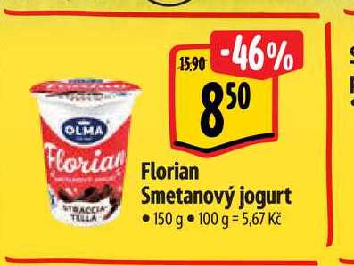  Florian Smetanový jogurt 150 g 