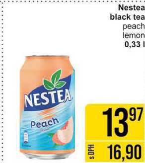 Nestea black tea peach, 0,33 l