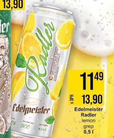 Edelmeister Radler lemon, 0,5 l