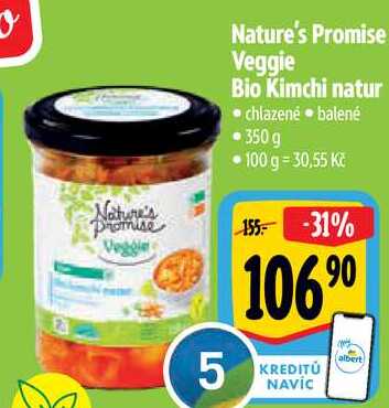 Nature's Promise Veggie Bio Kimchi natur, 350 g