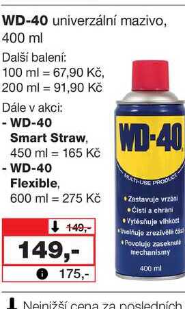 WD-40 univerzální mazivo, 400 ml 