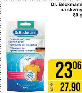 Dr.Beckmann Odstraňovač na skvrny, 80 g