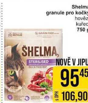 Shelma granule pro kočky hovězí, 750 g 