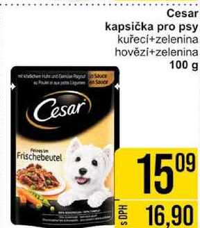Cesar kapsička pro psy kuřecí+zelenina, 100 g 