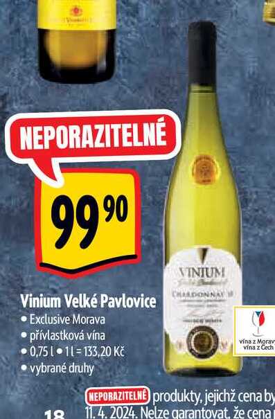  Vinium Velké Pavlovice 0,75 l 