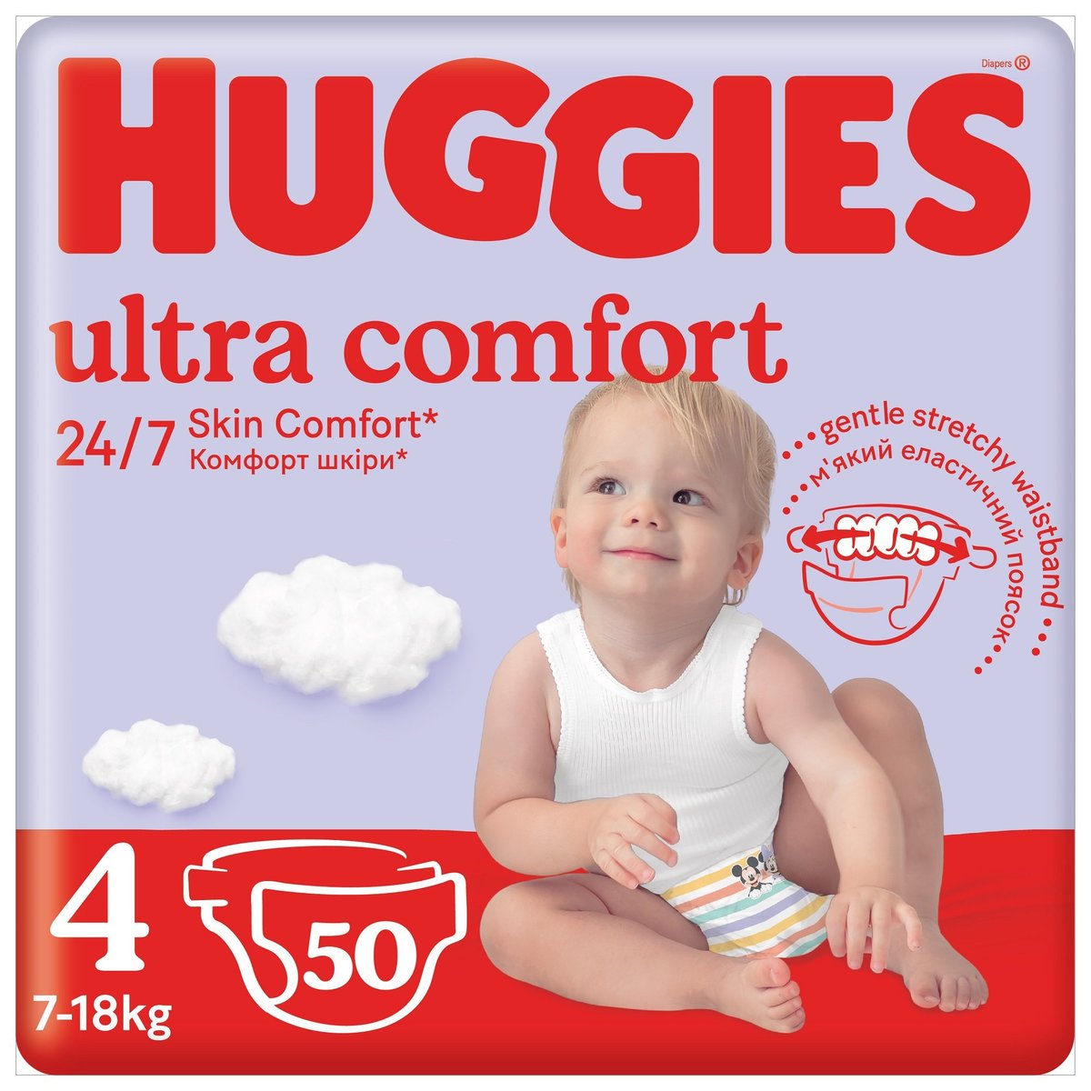 Huggies Ultra Comfort jednorázové plenky 4 (7–18 kg)