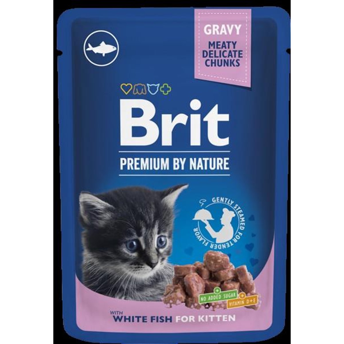 Brit Premium Whitefish kapsička pro koťata