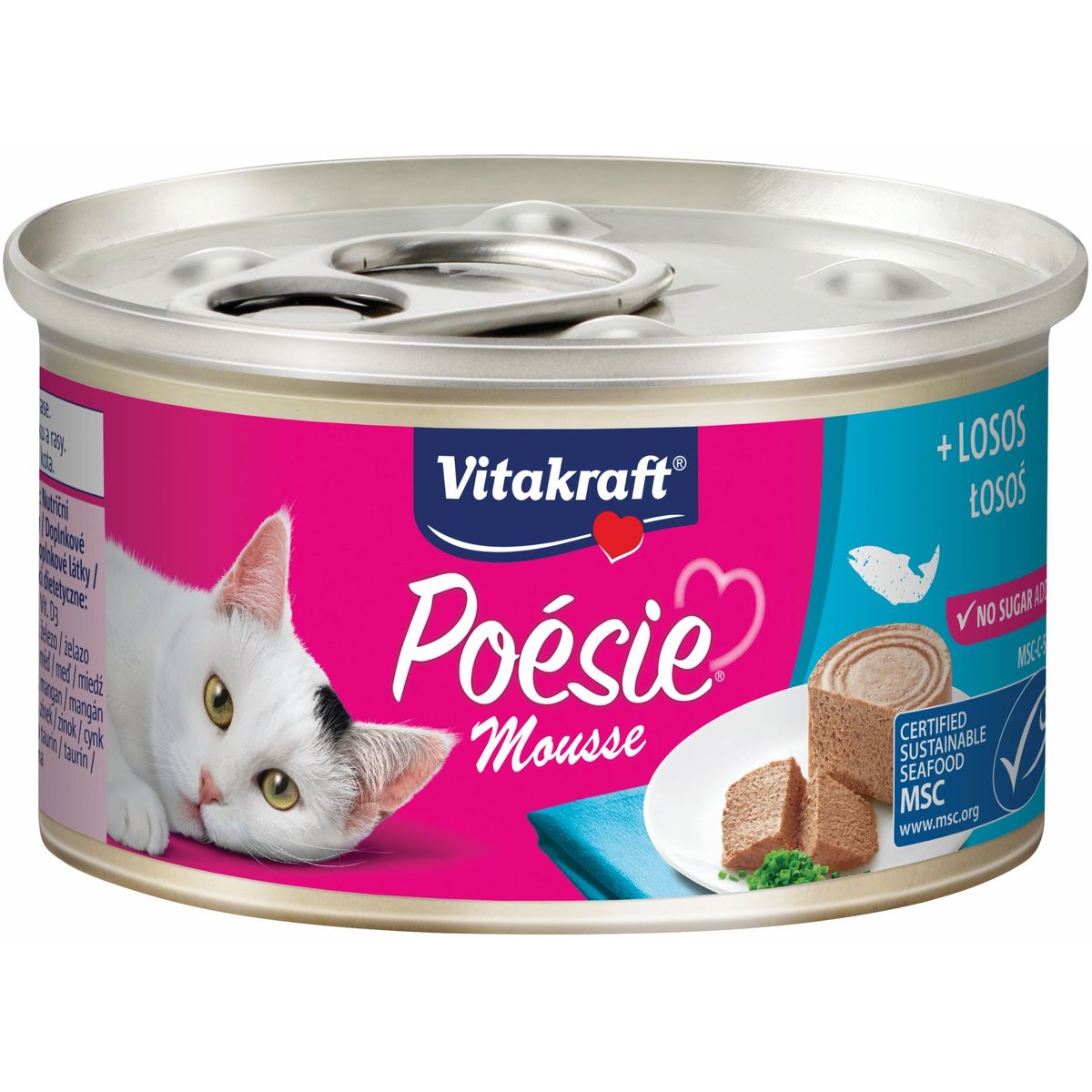 Vitakraft Poésie Mousse Kompletní krmivo pro kočky s lososem
