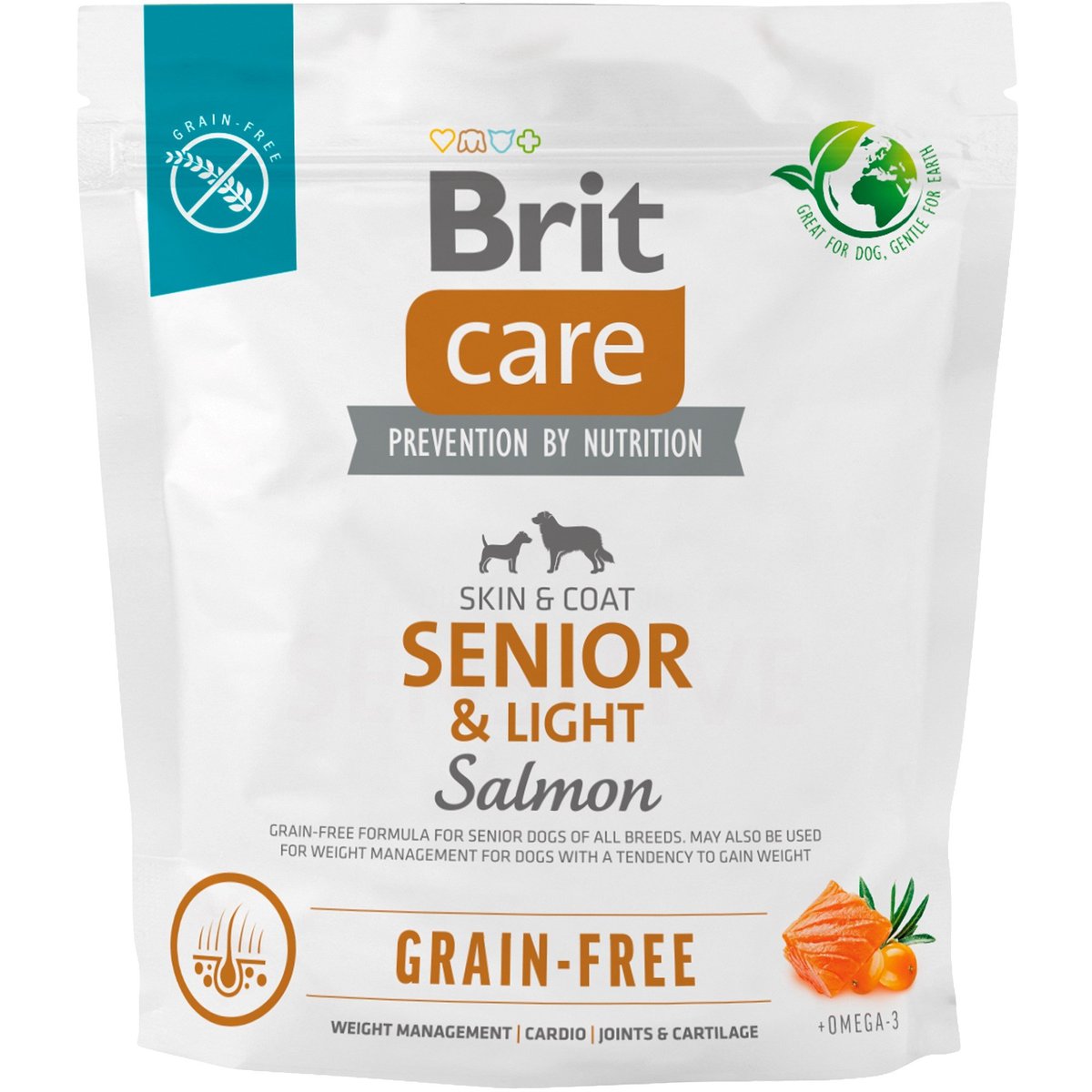 Brit Care Grain Free Senior & Light Salmon pro psy