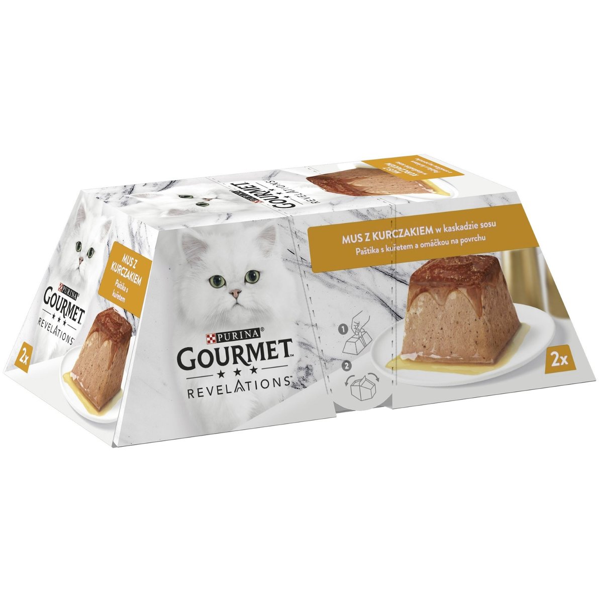 Gourmet Revelations kuřecí paštika pro kočky (2×57 g)
