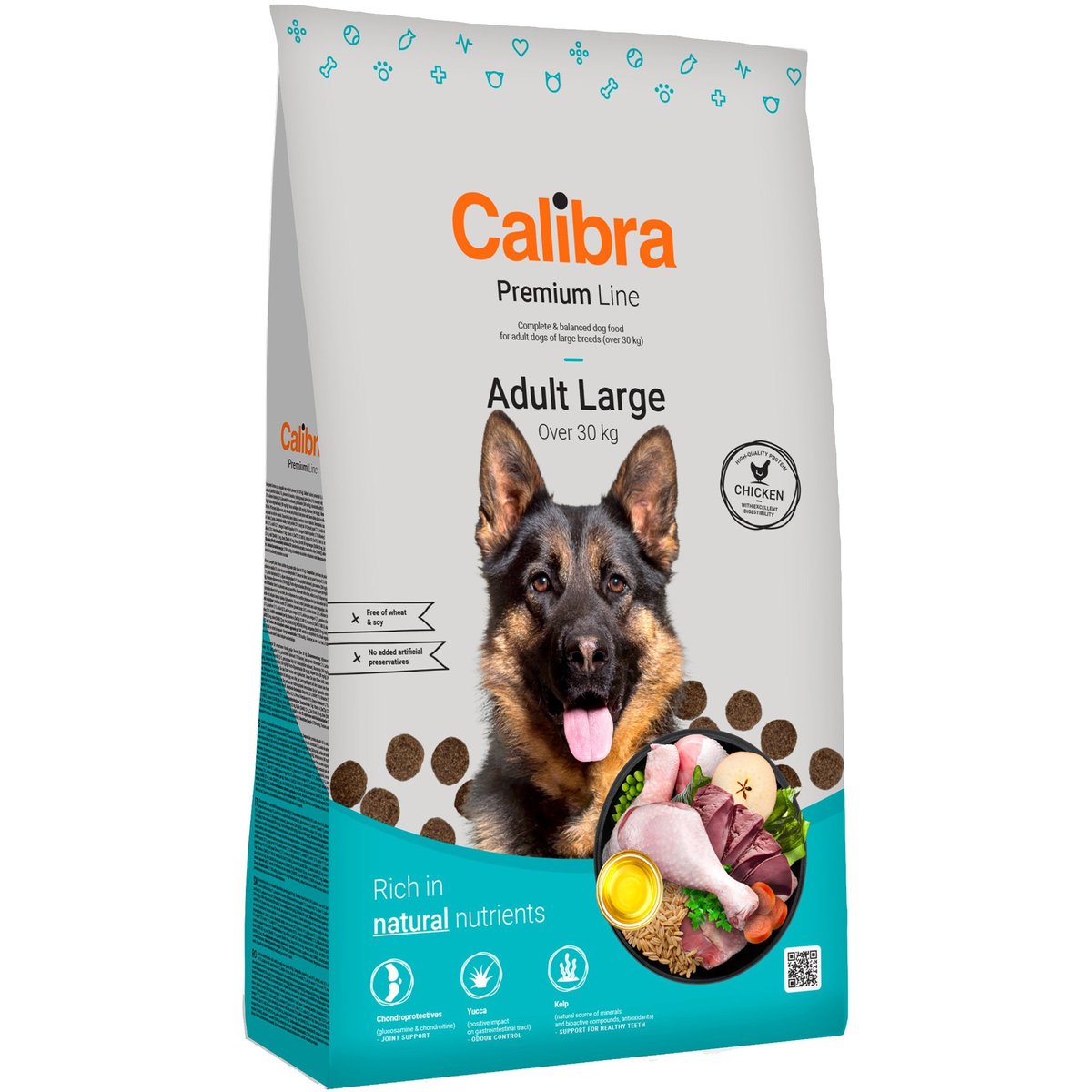 Calibra Premium Line granule pro dospělé psy velkých plemen s kuřecím