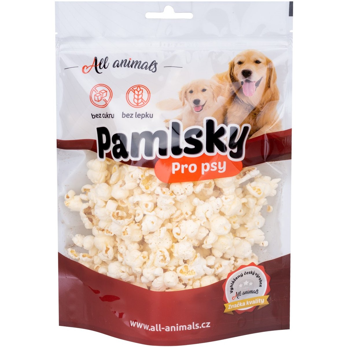 All Animals Popcorn s příchutí hovězího masa pro psy