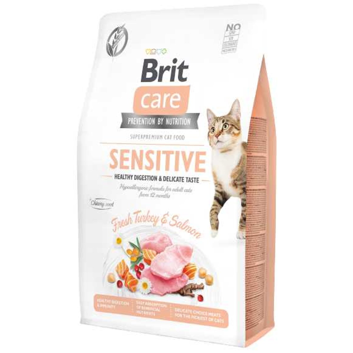 Brit Care Cat Sensitive Fresh Turkey & Salmon pro kočky