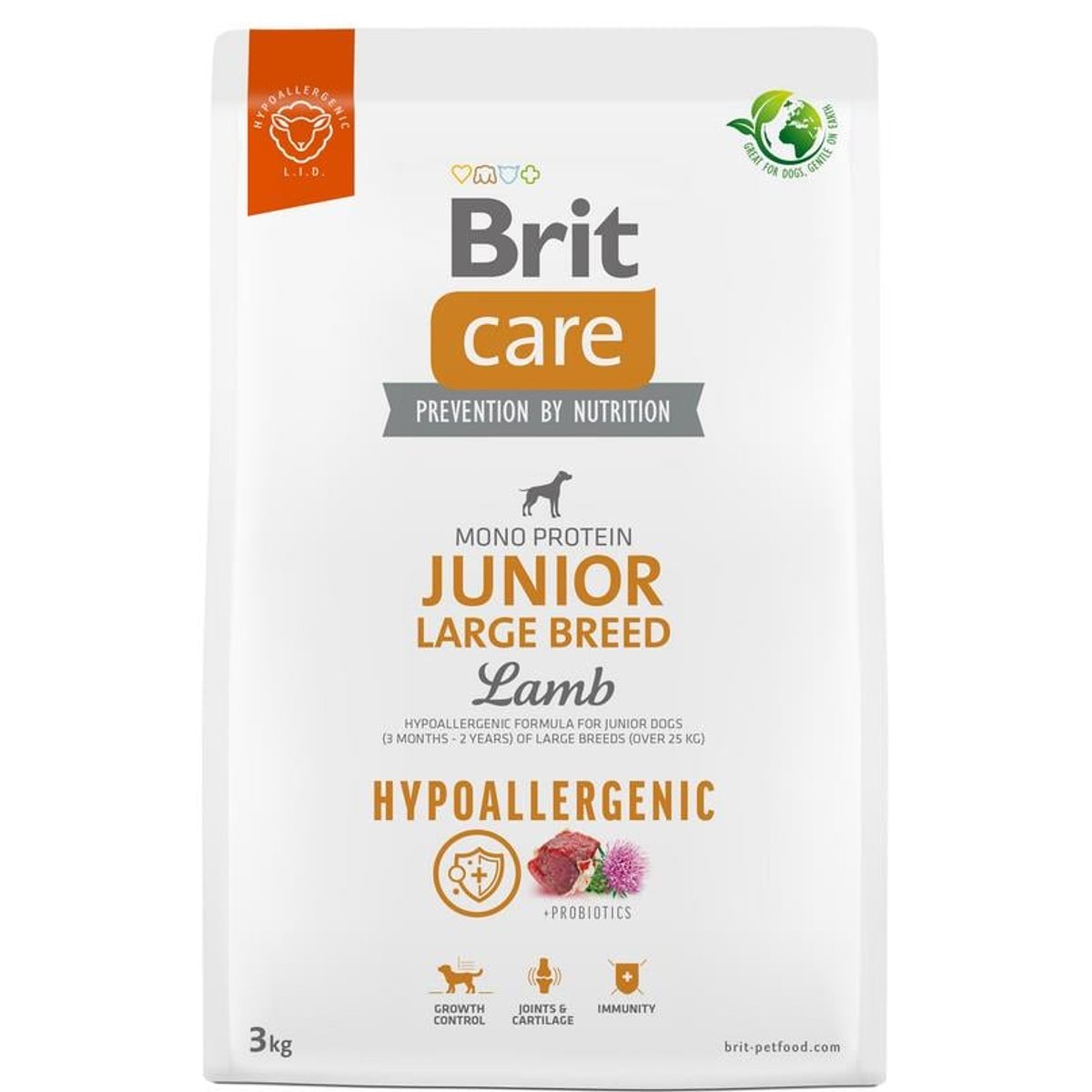 Brit Care Hypoallergenic Junior Large Breed pro psy