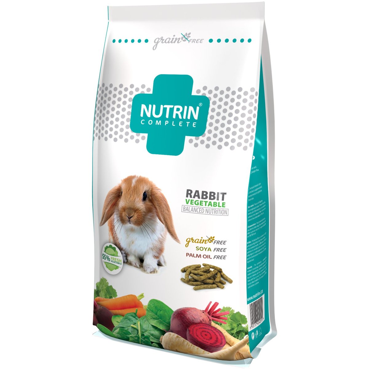 Nutrin Complete Grain free krmivo pro králíky – zeleninové