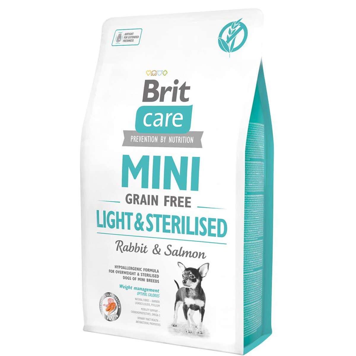Brit Care Mini Grain-Free Light & Sterilised pro psy