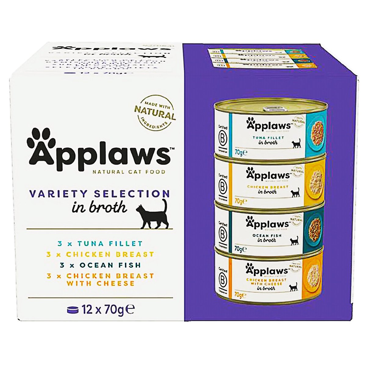 Applaws Cat Variety konzerva pro kočky supreme multipack (12×70 g)