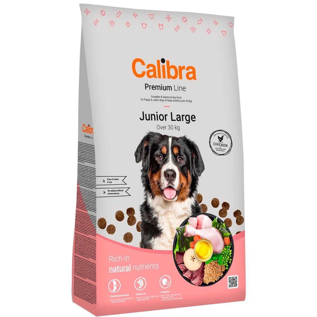 Calibra Dog Premium Line granule pro mladé psy velkých plemen s kuřecím