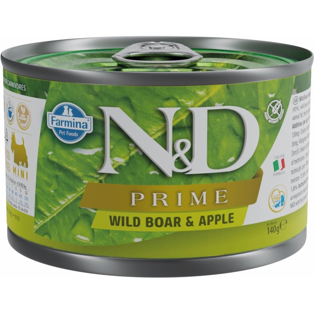 N&D Prime konzerva pro psy malých plemen s divočákem a jablky