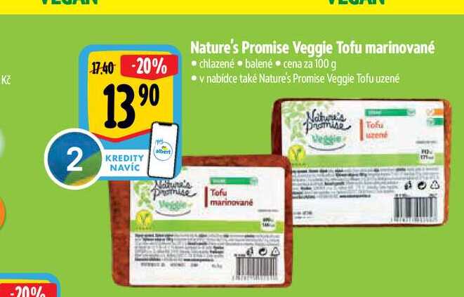  Nature's Promise Veggie Tofu marinované 100 g