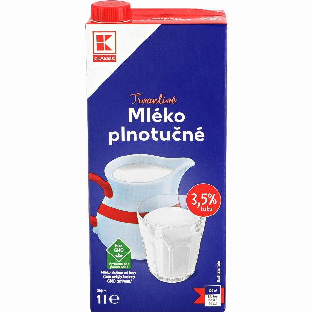 K-Classic Trvanlivé mléko 3,5 %