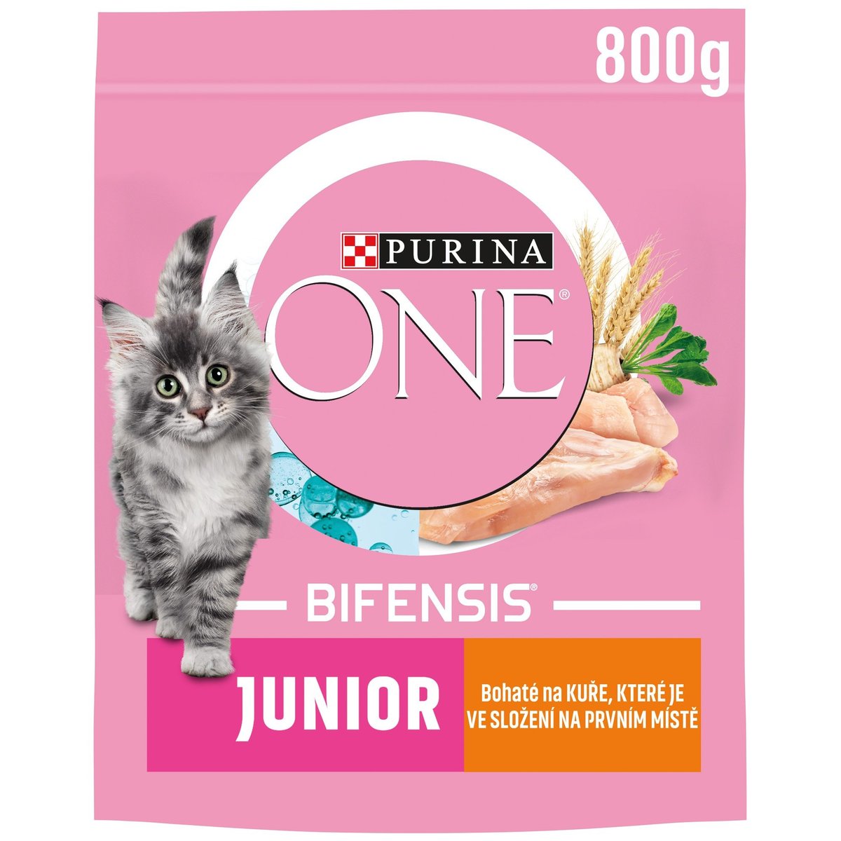 Purina ONE Junior s kuřecím a celozrnnými obilovinami pro koťata