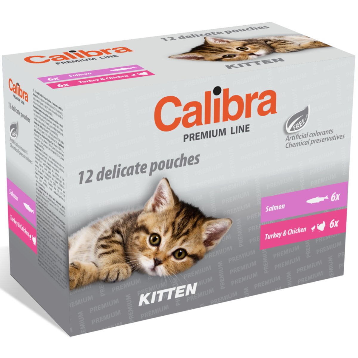 Calibra Cat kitten kapsičky pro koťata multipack 12×100 g