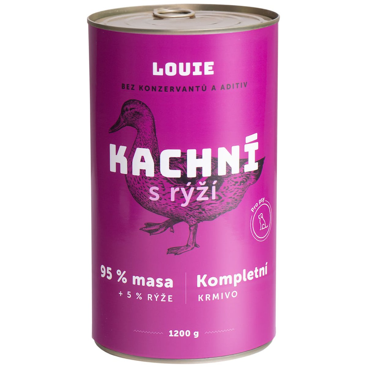 Louie Kompletní krmivo kachní s rýží pro psy
