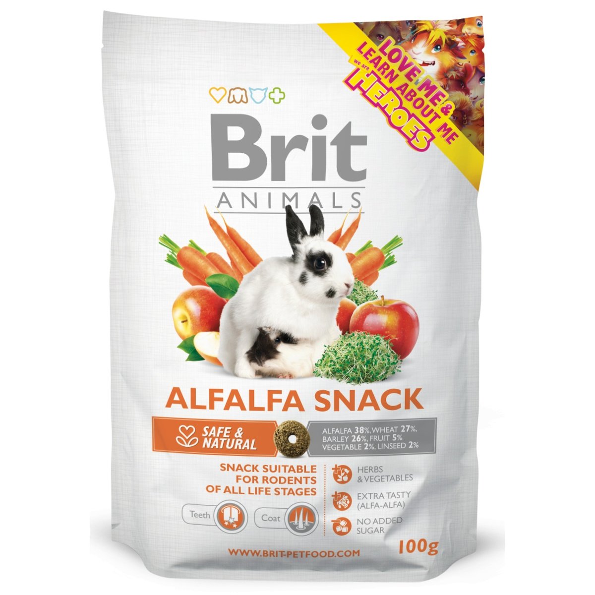 Brit Animals ALFALFA SNACK for RODENTS