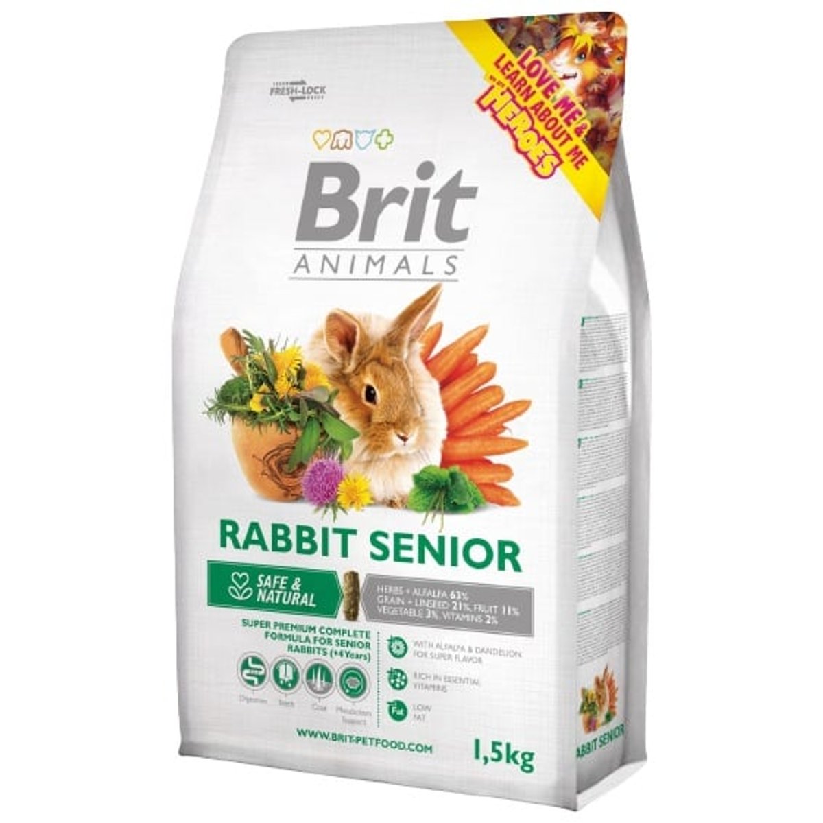Brit Animals RABBIT SENIOR Complete pro králíky