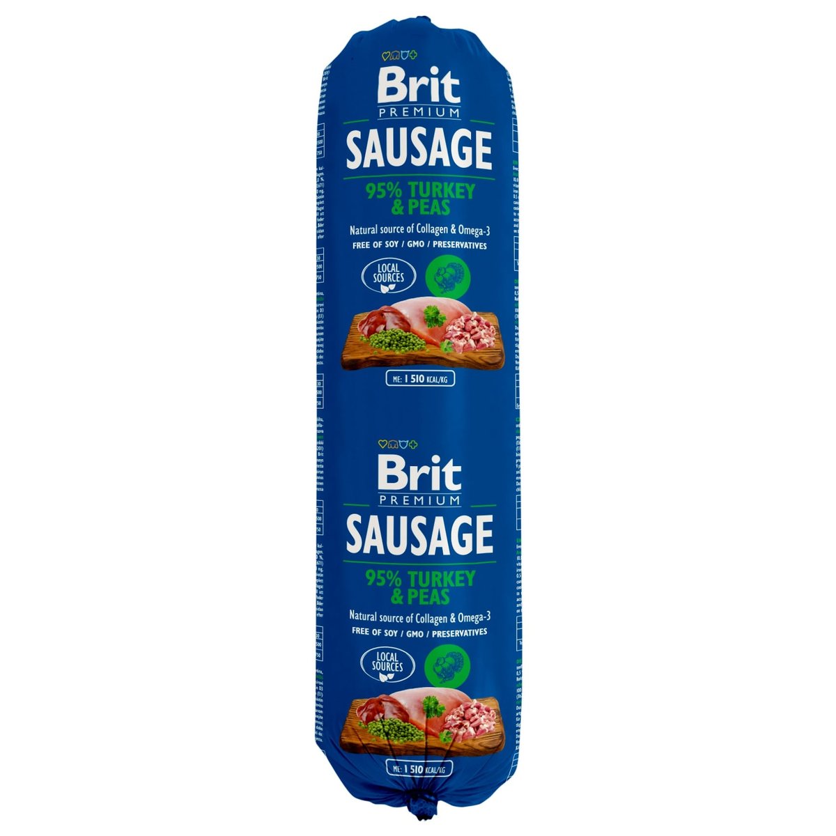 Brit Premium Sausage Turkey & Peas salám pro psy