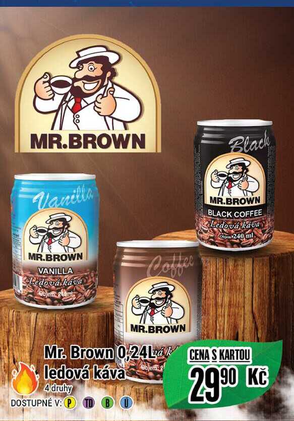 Mr. Brown 0.24L ledová káva  