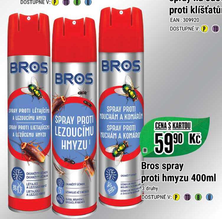 Bros spray proti hmyzu 400ml 
