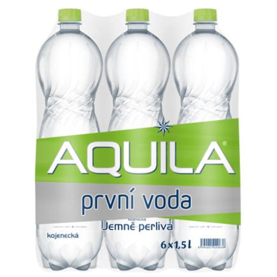 Aquila Pramenitá voda jemně perlivá 6x1,5l kojenecká