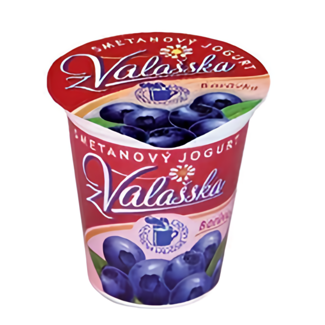 Mlékárna ValMez Smetanový jogurt z Valašska borůvka