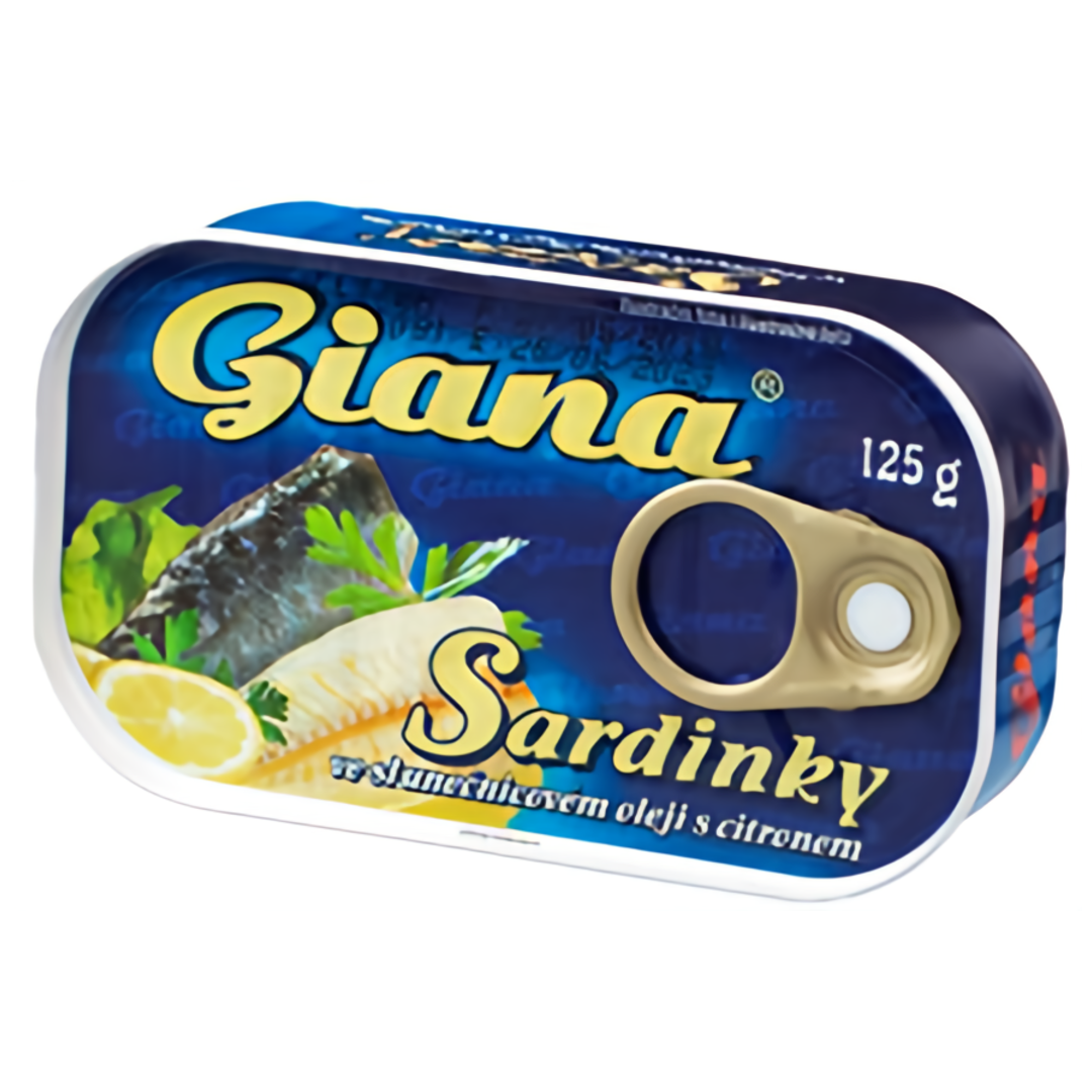 Giana Sardinky v rostlinném oleji s citronem