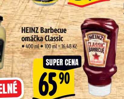HEINZ Barbecue omáčka Classic 400 ml  