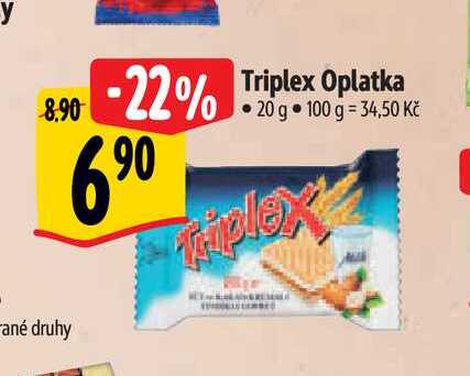   Triplex Oplatka 20 g 