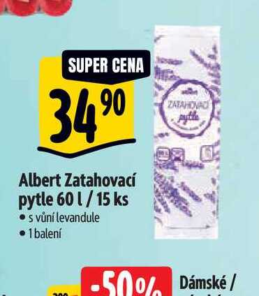  Albert Zatahovací pytle 60 l/15 ks 