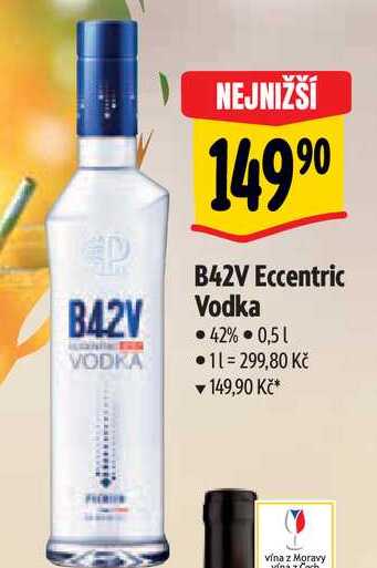   B42V Eccentric Vodka • 42% 0,5 l v akci