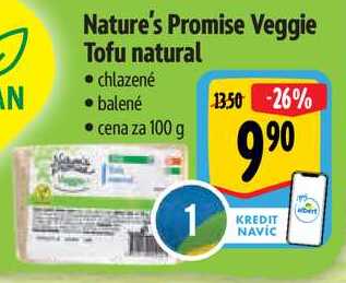 Nature's Promise Veggie Tofu natural, cena za 100 g