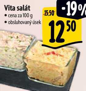 Vita salát, cena za 100 g 