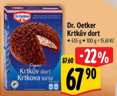 Dr. Oetker Krtkův dort, 435 g 