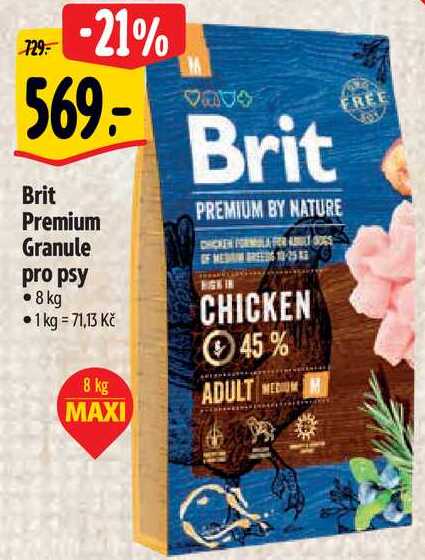 Brit Premium Granule pro psy, 8 kg