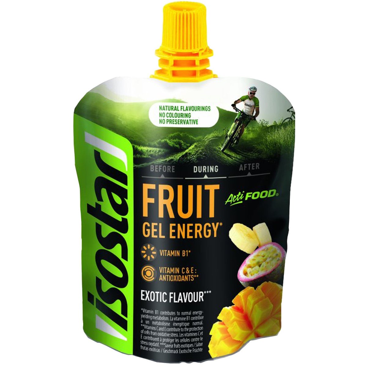 Isostar Actifood energy gel exotické ovoce