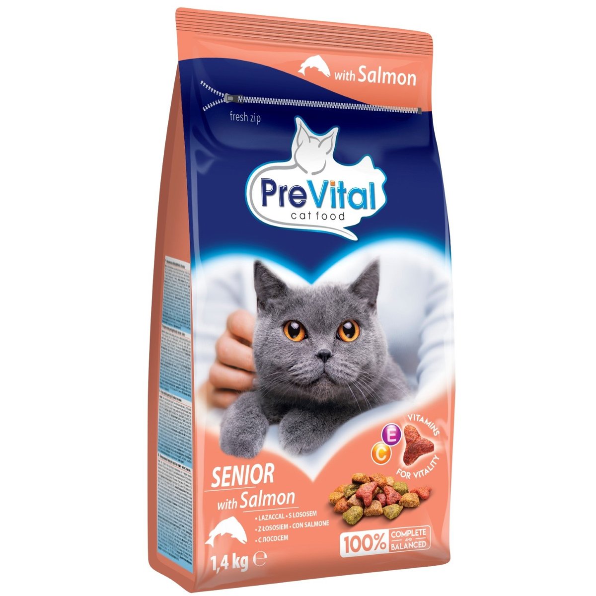 PreVital Senior Granule pro kočky losos