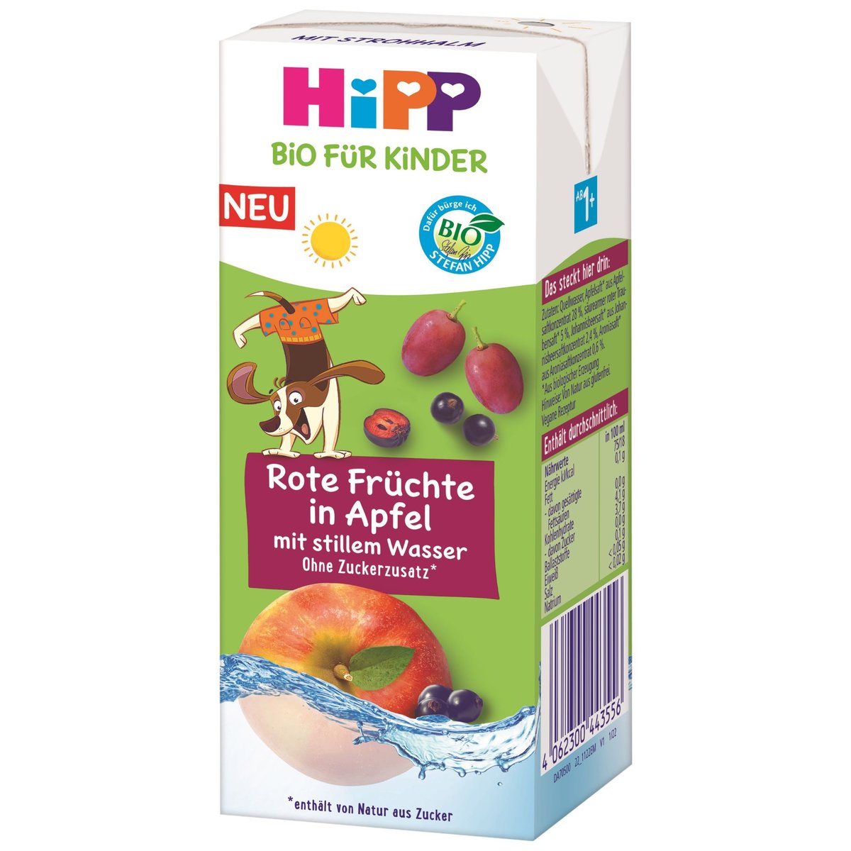 HiPP BIO Nápoj jemné jablko a ovoce s neperlivou pramenitou vodou
